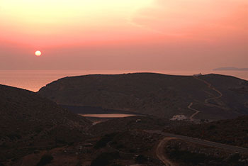 Coucher de soleil à Heronissos